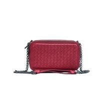 Load image into Gallery viewer, BOTTEGA VENETA Double Zip Leather Chain Shoulder Bag Red
