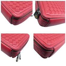 Load image into Gallery viewer, BOTTEGA VENETA Double Zip Leather Chain Shoulder Bag Red
