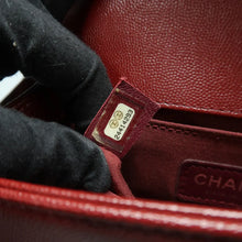 Load image into Gallery viewer, Chanel Boy Leather Shoulder Bag Red
