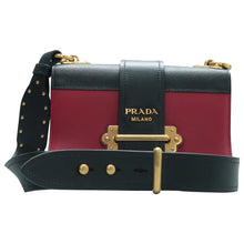 Load image into Gallery viewer, PRADA Cahier Leather Crossbody Bag Red
