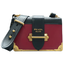 Load image into Gallery viewer, Prada Cahier Leather Shoulder Bag Red
