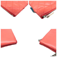 Load image into Gallery viewer, Chanel Quilted Leather Clutch Bag Red
