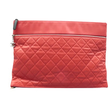 Load image into Gallery viewer, Chanel Quilted Leather Clutch Bag Red
