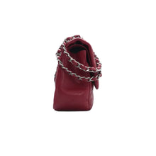 Load image into Gallery viewer, Chanel Jumbo Double Flap Lambskin Quilted Shoulder Bag Dark Red
