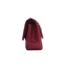 Load image into Gallery viewer, Chanel Jumbo Double Flap Lambskin Quilted Shoulder Bag Dark Red
