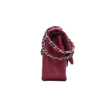 Load image into Gallery viewer, Chanel Jumbo Double Flap Lambskin Quilted Shoulder Bag Dark Red
