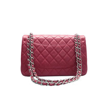 Load image into Gallery viewer, Chanel Jumbo Double Flap Lambskin Quilted Shoulder Bag Dark Red
