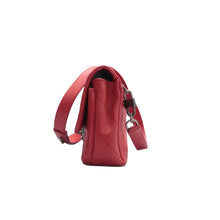 Load image into Gallery viewer, CHANEL Coco Rain Leather Shoulder Bag Red
