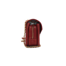 Load image into Gallery viewer, Chanel Envelope Flap Lambskin Chevron Stitched Medium Shoulder Bag Red
