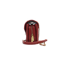 Load image into Gallery viewer, Chanel Envelope Flap Lambskin Chevron Stitched Medium Shoulder Bag Red
