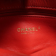 Load image into Gallery viewer, Chanel Envelope Flap Lambskin Chevron Stitched Medium Shoulder Bag Red
