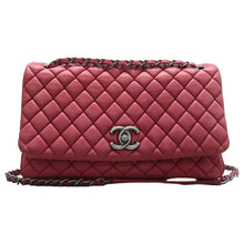 Load image into Gallery viewer, Chanel New Bubble Quilt Flap Iridescent Calfskin Small Shoulder Bag Fuchsia
