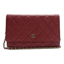 Load image into Gallery viewer, CHANEL Leather Shoulder Bag Red
