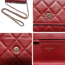 Load image into Gallery viewer, CHANEL Leather Shoulder Bag Red
