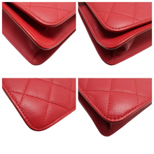 Load image into Gallery viewer, Chanel Leather Shoulder Bag Red
