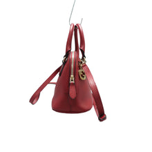Load image into Gallery viewer, Gucci Dome Dollar Calfskin Small GG Charm Satchel Bag Red
