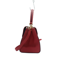 Load image into Gallery viewer, Louis Vuitton Double V Leather Satchel Bag Red

