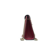 Load image into Gallery viewer, Gucci Emily Medium GG Guccissima Patent Leather Chain Shoulder Bag Red
