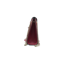 Load image into Gallery viewer, Gucci Emily Medium GG Guccissima Patent Leather Chain Shoulder Bag Red
