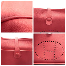 Load image into Gallery viewer, HERMES Evelyne Leather Shoulder bag Red
