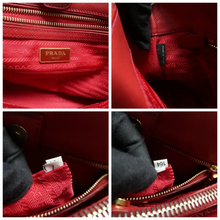 Load image into Gallery viewer, PRADA Galleria Leather Satchel Bag Red
