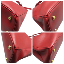 Load image into Gallery viewer, PRADA Galleria Leather Satchel Bag Red
