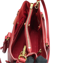 Load image into Gallery viewer, PRADA Galleria Leather Satchel Bag Red
