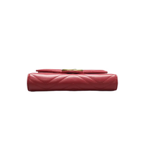 Load image into Gallery viewer, GUCCI GG Marmont Chain Wallet Leather Shoulder Bag Red
