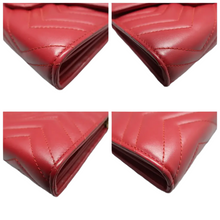 Load image into Gallery viewer, Gucci GG Marmont Leather Shoulder Bag Red
