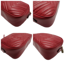 Load image into Gallery viewer, Gucci GG Marmont Leather Shoulder Bag Red
