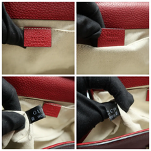 Load image into Gallery viewer, GUCCI GG Marmont Leather Satchel Bag Red
