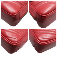Load image into Gallery viewer, GUCCI GG Marmont Leather Satchel Bag Red
