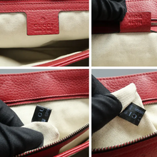 Load image into Gallery viewer, Gucci GG Marmont Leather Shoulder Bag Red
