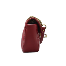 Load image into Gallery viewer, GUCCI GG Marmont Leather Shoulder Bag Red
