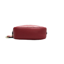 Load image into Gallery viewer, GUCCI GG Marmont Leather Shoulder Bag Red
