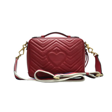 Load image into Gallery viewer, GUCCI GG Marmont Leather Satchel Bag Red
