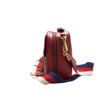 Load image into Gallery viewer, GUCCI GG Marmont Leather Satchel Bag Red
