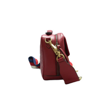 Load image into Gallery viewer, GUCCI GG Marmont Leather Satchel Bag Red
