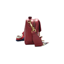 Load image into Gallery viewer, GUCCI GG Marmont Leather Satchel Bag Red
