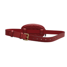 Load image into Gallery viewer, GUCCI GG Marmont Leather Belt Bag Red
