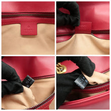 Load image into Gallery viewer, Gucci GG Marmont Leather Shoulder Bag Red
