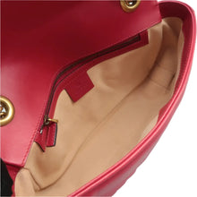 Load image into Gallery viewer, Gucci GG Marmont Leather Shoulder Bag Red
