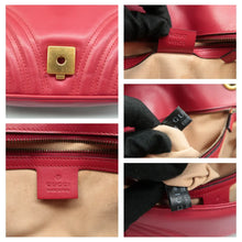 Load image into Gallery viewer, Gucci GG Marmont Leather Shoulder Bag Red
