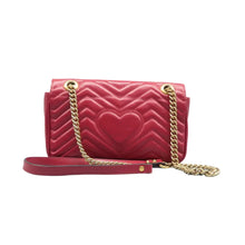 Load image into Gallery viewer, Gucci GG Marmont Leather Shoulder Bag Red
