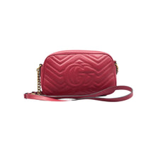 Load image into Gallery viewer, Gucci GG Marmont Leather Crossbody Bag Red
