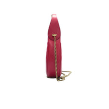 Load image into Gallery viewer, Gucci GG Marmont Half Moon Shaped Matelasse Leather Satchel Red
