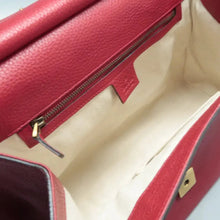 Load image into Gallery viewer, GUCCI GG Marmont Leather Satchel Bag Red
