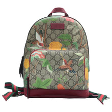 Load image into Gallery viewer, Gucci Tian Web Small Day GG Supreme Monogram Backpack Beige Multicolor
