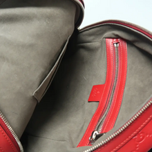 Load image into Gallery viewer, GUCCI Signature GG Leather Backpack Bag Red
