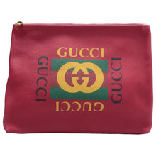 Load image into Gallery viewer, Gucci Leather Clutch Bag Red
